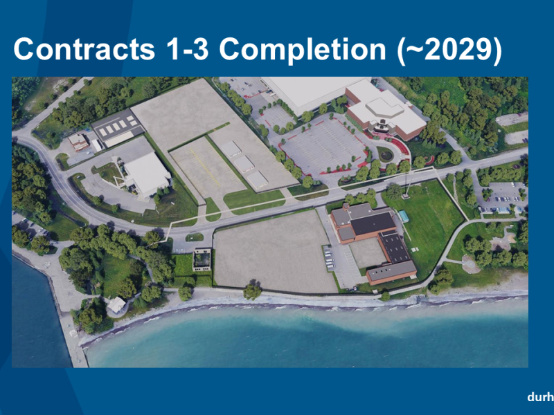 An aerial rendering of what the site is expected to look like in 2029 once Contracts 1, 2 and 3 are completed.